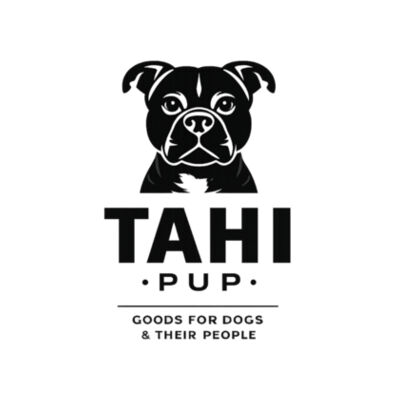 Tahi Pup Logo  - White Tea Towel Design