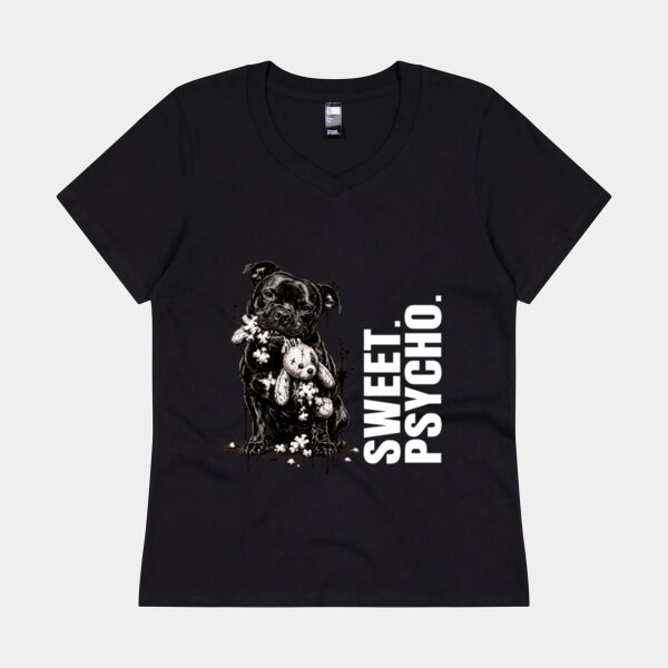 SPTeddy Black - Thread Project Womens Eden V-Neck Tee Thumbnail